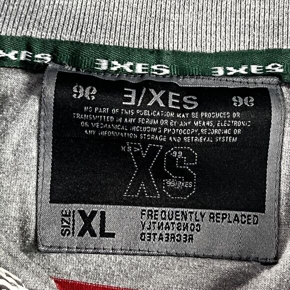 Rugby Polo Shirt Mens XL Short Sleeve Collared Striped Preppy Sporty - Picture 3 of 7